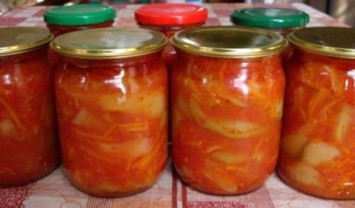 кабачки в томатном соусе