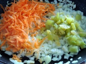 кабачок, лук, морковь