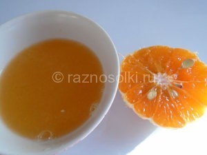 мед с соком апельсина