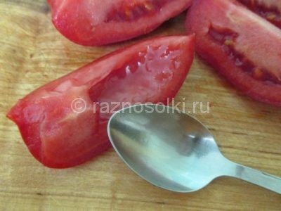 Очистка томатов